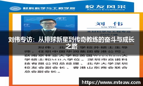 刘伟专访：从排球新星到传奇教练的奋斗与成长之路